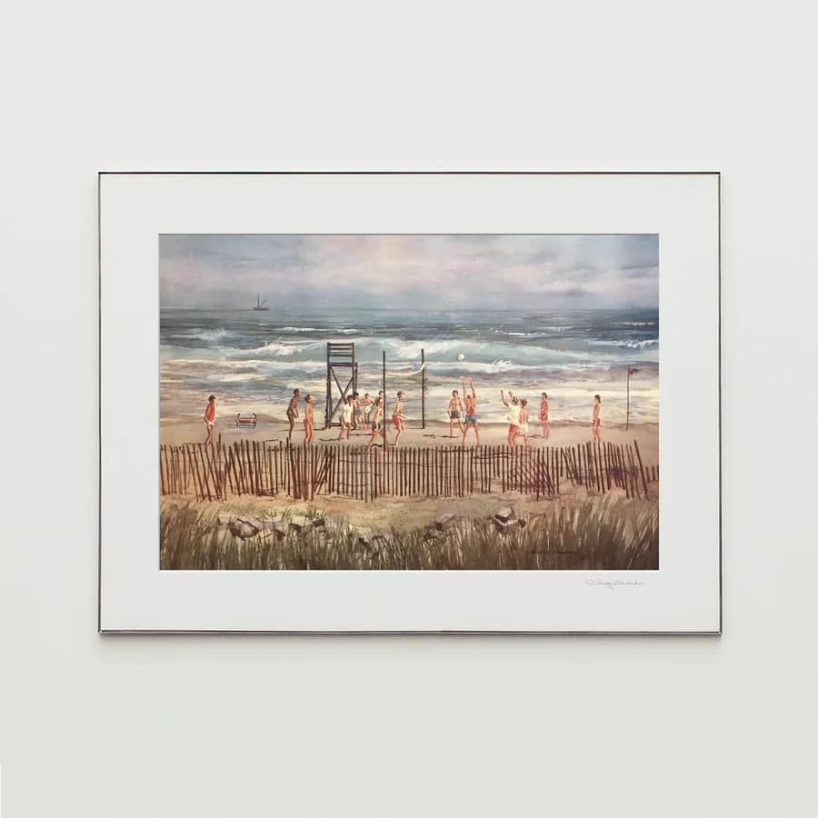 VOLLEYBALL, watercolor print by Christy Edwards